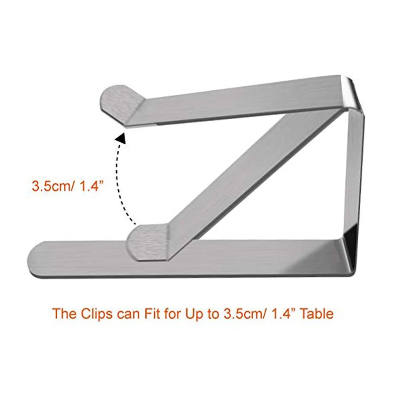 30 упаковок зажимы для скатерти из нержавеющей стали настольные крышки с зажимами кухонные столовые скатерти зажимы настольные аксессуары держатели для одежды