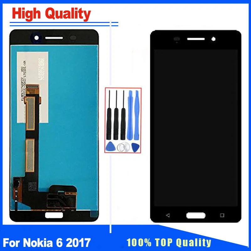 

5.5" Repalcement Parts For Nokia 6 LCD Display Touch Screen Digitizer Full Assembly For Nokia 6 2017 TA-1021 TA-1025 TA-1033
