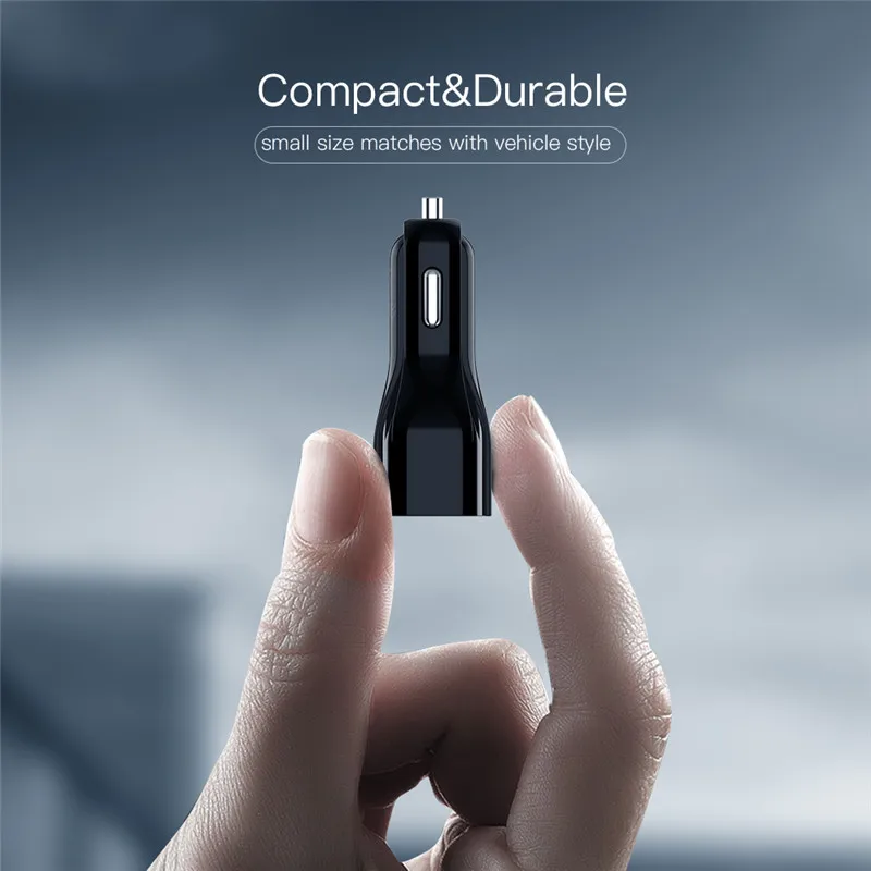 سريع تهمة 3.0 شاحن سيارة 5 V 3.4 USB الهاتف محول للشحن PD نوع C سريع شاحن سيارة-شاحن آيفون Xiaomi هواوي