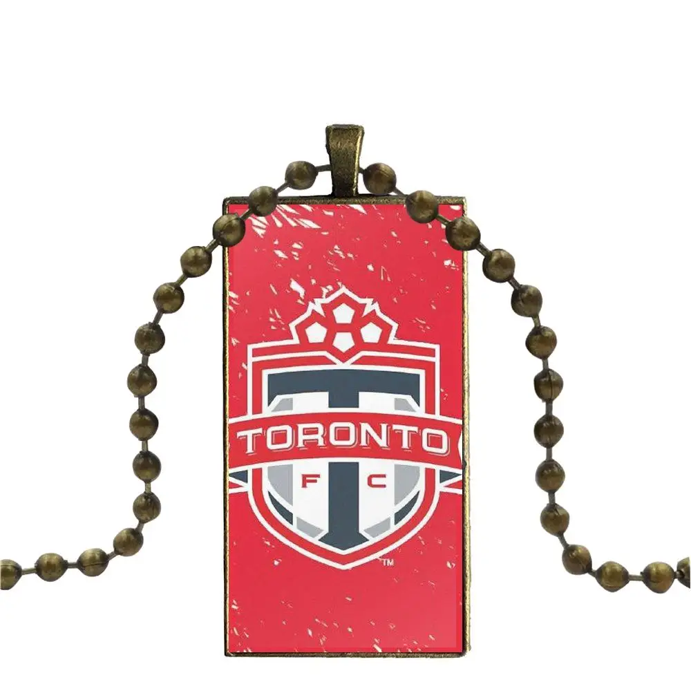 EJ glaze ожерелье унисекс с логотипом Toronto Fc модная Длинная цепочка прямоугольным