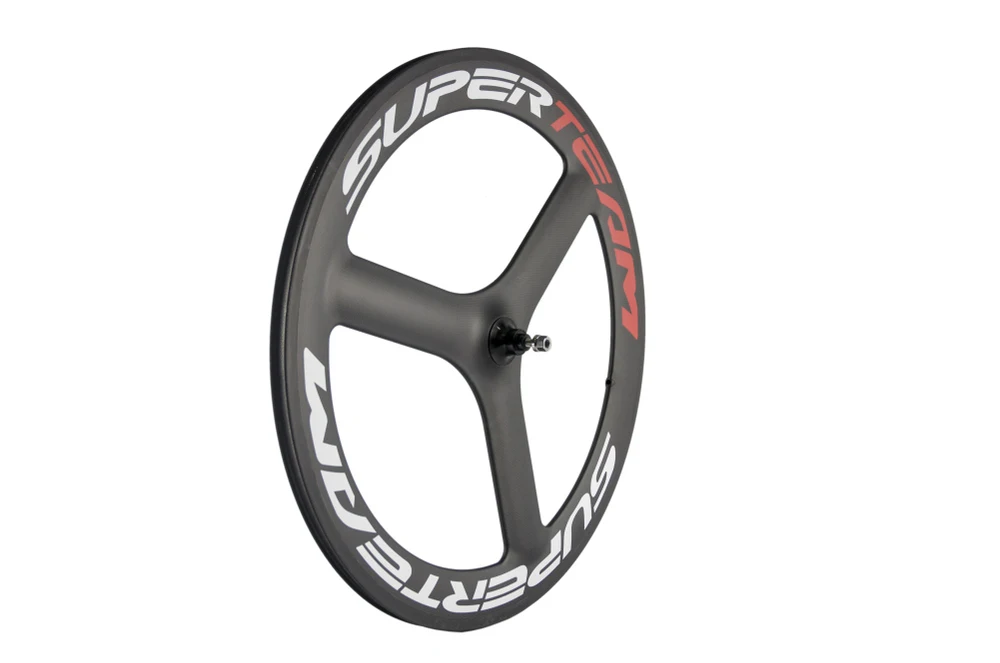 Cheap Superteam 700c carbon clincher tri spoke wheelset 23mm matte carbon 3 spoke bike wheels 4 Cheap Superteam 700c carbon clincher tri spoke wheelset 23mm matte carbon 3 spoke bike wheels 4