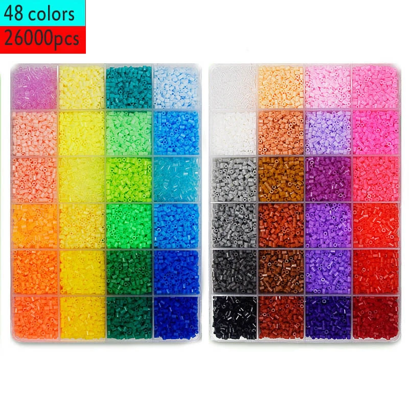 Shipping 48 Colors Perler Puzzl 2.6mm 26000 pcs Supplementary package puzzle toys fuse hama beads craft learning & diy kids toys free shipping 10pcs sublimation blank puzzle diy craft heart jigsaw puzzle