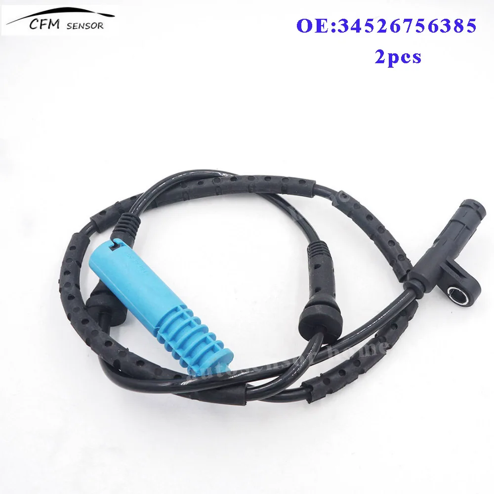 2pcs New 34526756385 ABS Wheel Speed Sensor Rear Left /Right For Mini