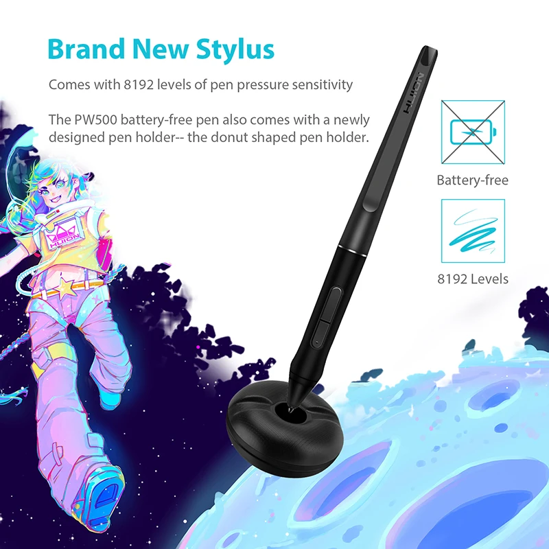 Goedkoop Huion Kamvas Pro 22 2019 Batterij Gratis Pen Display Monitor Ag Glas Digitale Tekening Monitor Pen Tablet Monitor