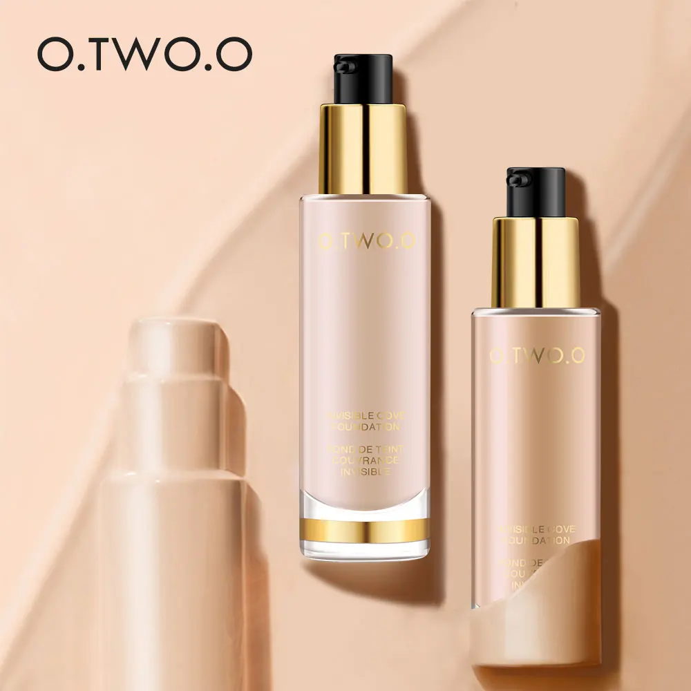 

O.TWO.O Invisible Cove Foundation Make Up Moisturizer oil control Whiteningl Waterproof Liquid Foundation Base Make Up