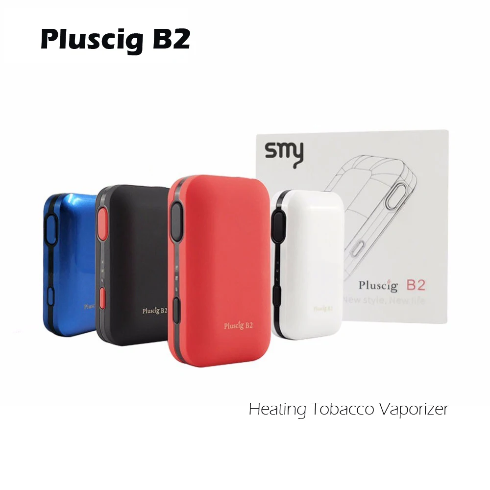 

Original Pluscig B2 Vaporizer 2200mAh Vibrate Electronic Cigarette Kit Temp Control cigarette Vape VS heating Tobacco kamry