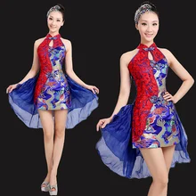 Короткая юбка производительность Костюмы китайский Стиль маленькая юбка играть кладовая Платья для женщин современной DNCE Костюмы