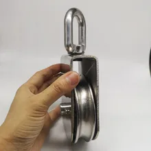 1 шт. M100 высокое качество Нержавеющая сталь Heavy Duty Сталь одно колесо поворотный подъемный канат приводной ремённой шкив
