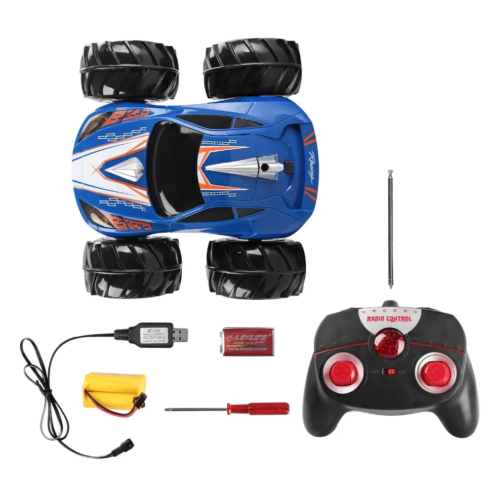 

GizmoVine RC Car Powerful Amphibious vehicle Drives on Land & Water RC Car Control Range 360 Degree Spins LED Headlights