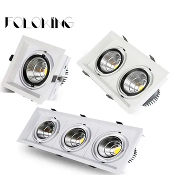 

10PCS Super Bright Recessed square LED Dimmable Downlight COB 10W 20W 30W LED Spot light LED decoration Ceiling Lamp AC 85-265V