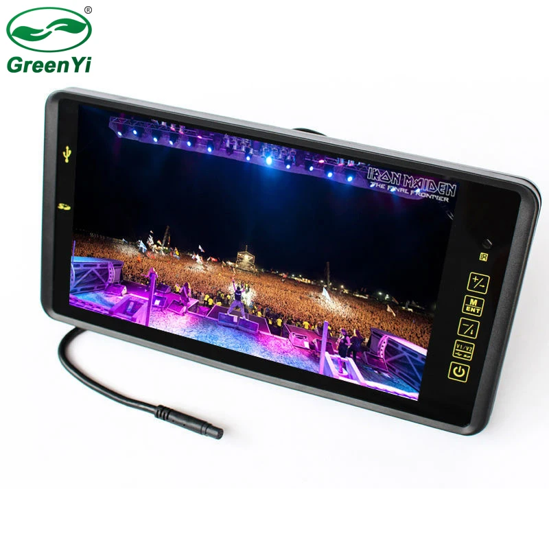 

GreenYi HD 720P 9 Inch Car Mp4 MP5 Auto Video Player Auto Parking Monitor Support Rear Camera SD USB Flash Built in Speaker