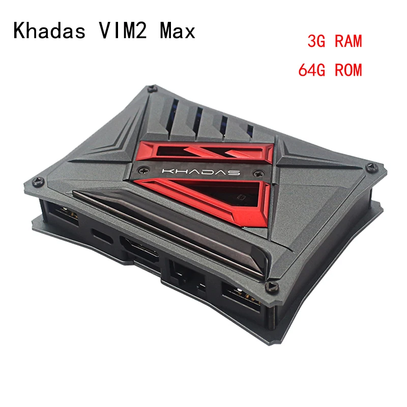 Khadas VIM2 Max Mini PC с поддержкой Linux Ubuntu mate 16 04 Восьмиядерный макетная плата ARM DDR4 3 ГБ eMMC