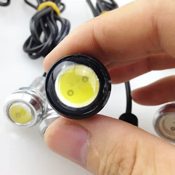 

Tonewan 1Pcs 23mm Eagle Eye LED Car DRL Fog Daytime Running Light Automobiles Accessoires 12V For Mazda/Audi/Toyota/Honda/VW AF