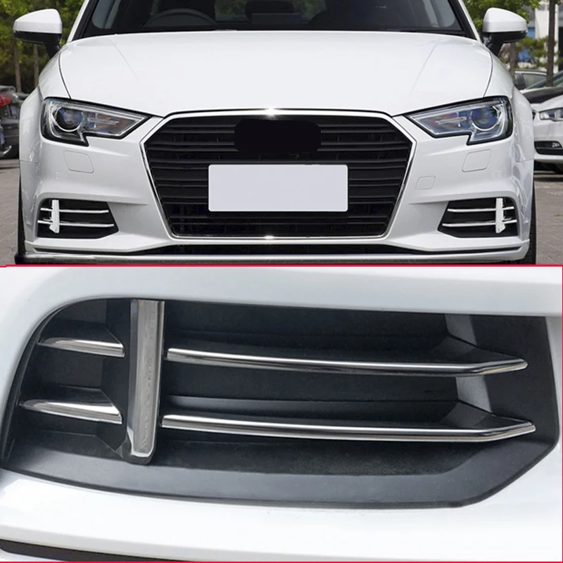 Us 30 45 13 Off High Quality Abs For Audi Front Fog Light Cover Decoration Trim For Audi Q3 A3 Sedan 2017 2018 Year Car Styling In Interior