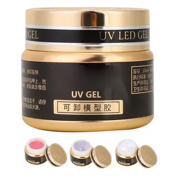 

3 Colors Removable Fast Crystal Nail Extension Model Glue Gel Manicure UV Builder Gel h
