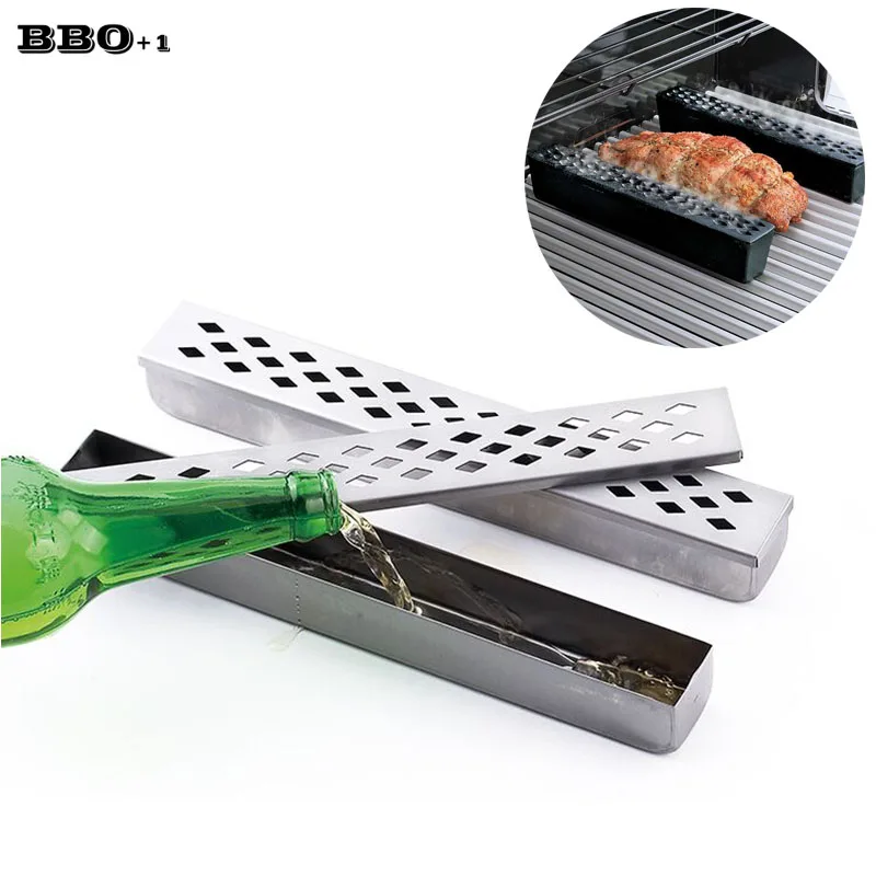 Stainless Steel Barbecue Grill Humidifier BBQ Accessories Cold Smoke ...