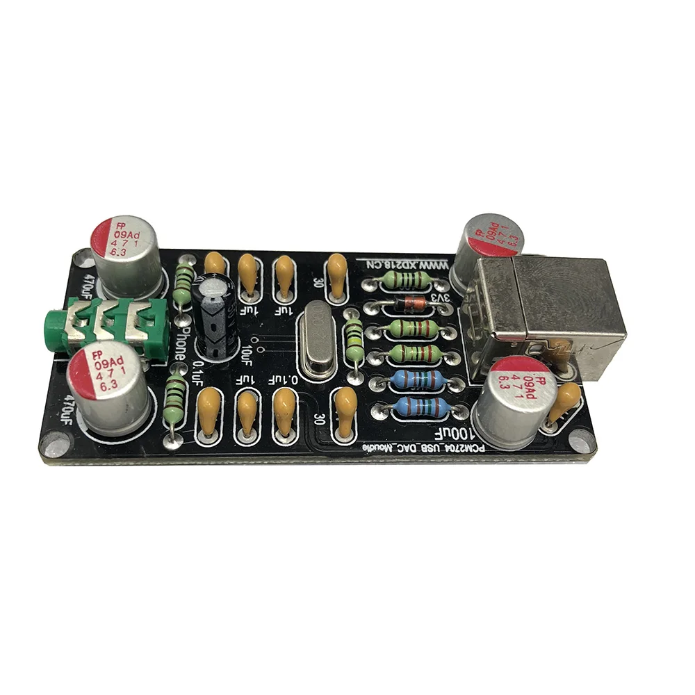 LUSYA PCM2704 USB декодер внешняя звуковая карта Поддержка 16 бит 48 кГц T0578|Звуковые карты|