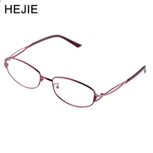 HEJIE женские Брендовые очки с оправой из сплава оправа полный обод очки Рамка подарок для женщин Оптические очки оправа Размер 54-18-140mm YF6009