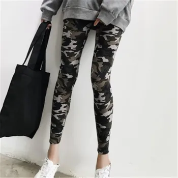 

Camouflage Leggings Women Flowers Print Fitness Legging Ankle Length Leggings Fitness Feminina Strech Skinny