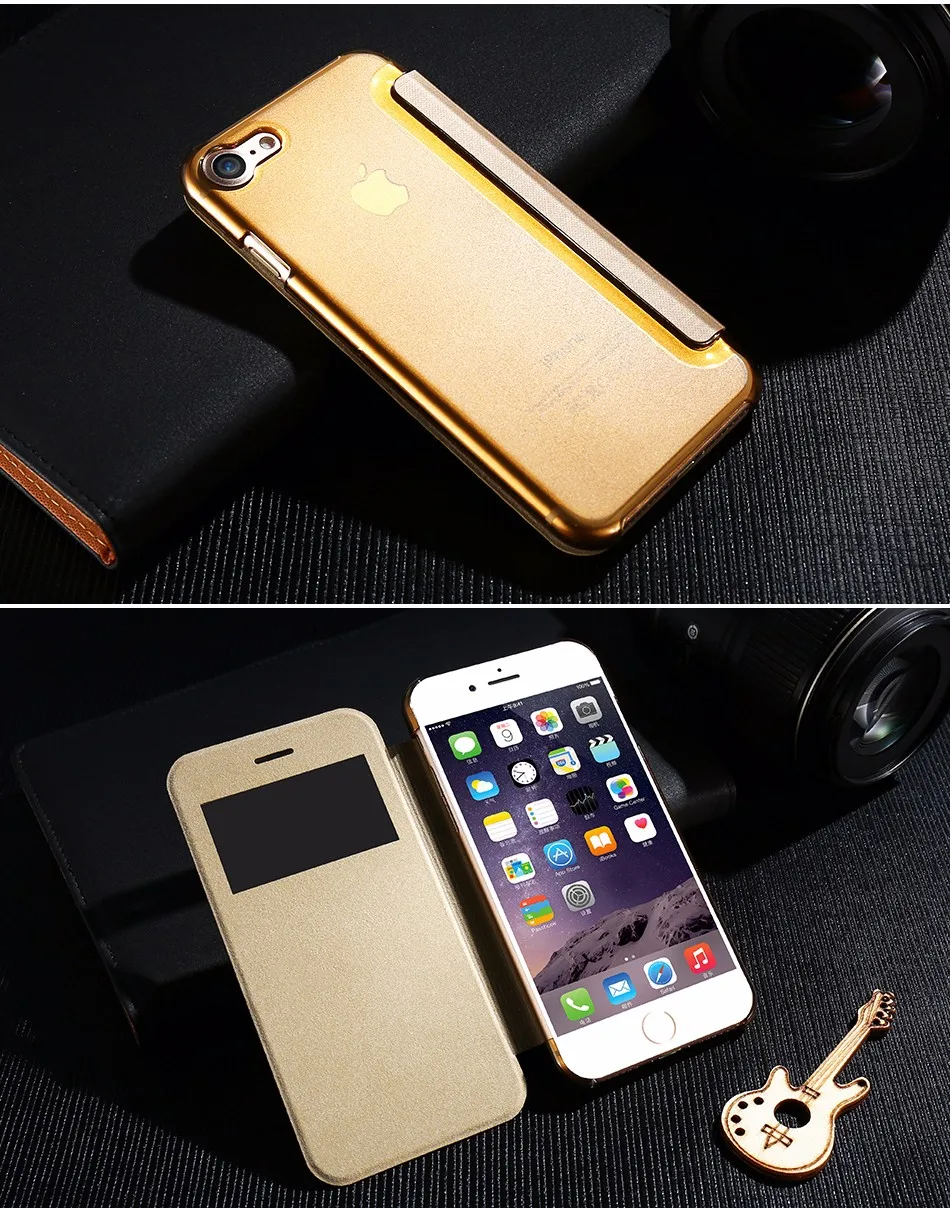Window View Flip Leather Wallet Case For Iphone 7 7Plus 1 (13)