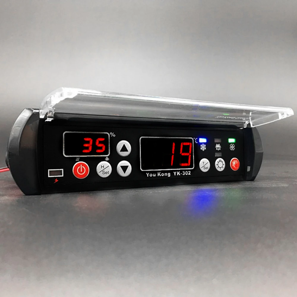 

YouKong Digital Thermometer hygrometer Temperature and Humidity Controller 220V Reptile Thermostat Hygrostat Thermoregulator