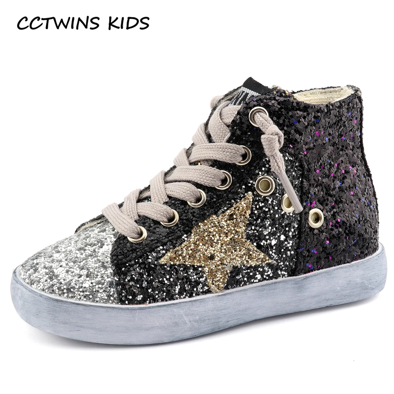 Powell Generations 安い Cctwins 子供 18 子供少年ブランドグリッターハイトップスニーカー女 の赤ちゃんファッショントレーナー幼児 Pu レザースパンコール靴 F1701 通販 価格