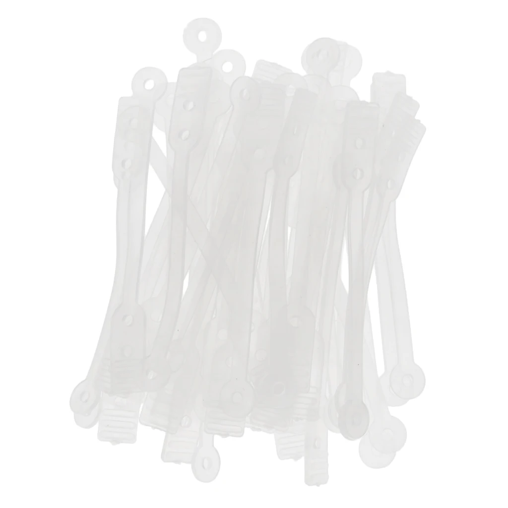 100pcs/pack Salon Hair Roller Rubber Band Hair Rod Clip Accessory Clear 