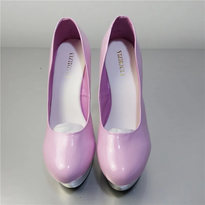 17cm sexy super high heels, platform shoes with crystal shoes, high-heeled shoes and women's Dance Shoes