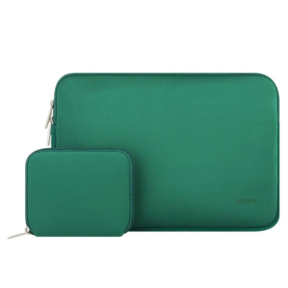 MOSISO 11,6 13,3 15,6 дюймов чехол для ноутбука водоотталкивающий Неопреновый Чехол-сумка для MacBook Air Pro ультрабук нетбук планшет - Цвет: Peacock Green Sleeve