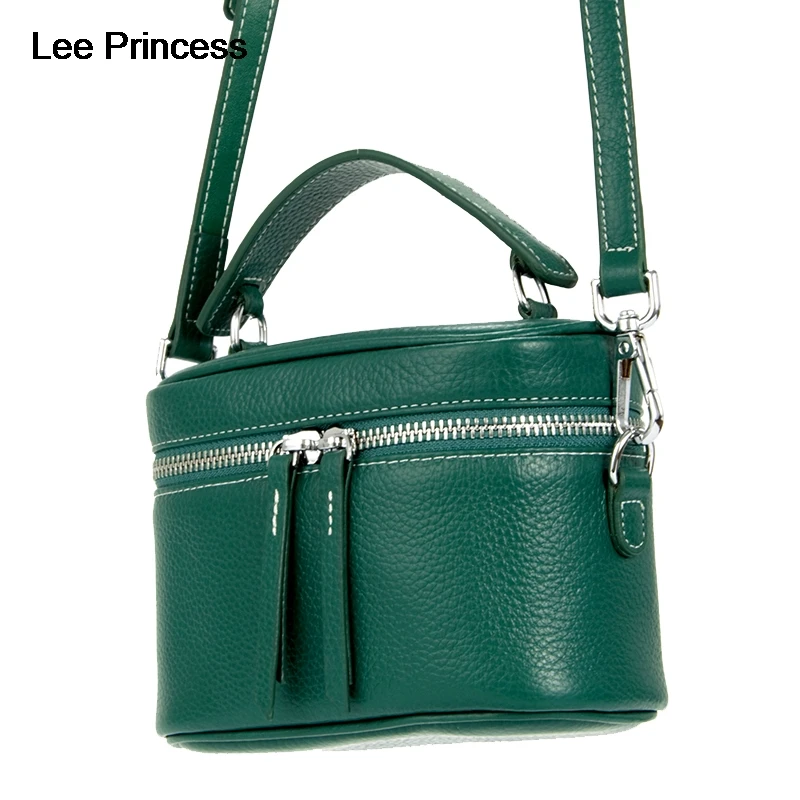 

LEE Princess Small Handbag Women Luxury Genuine Leather 2019 Summer Box Crossbody Bag Ladies Mini Shoulder Messenger Bag Female