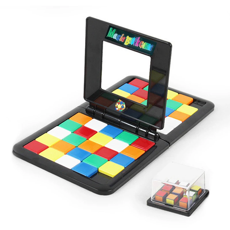 Children's Board Games Educational Toys Two People Battle Race Colorful Squares Jigsaw Puzzle Educational Toys For Children Gift Children's Board Games Educational Toys Two People Battle Race Colorful Squares Jigsaw Puzzle Educational Toys For Children Gift