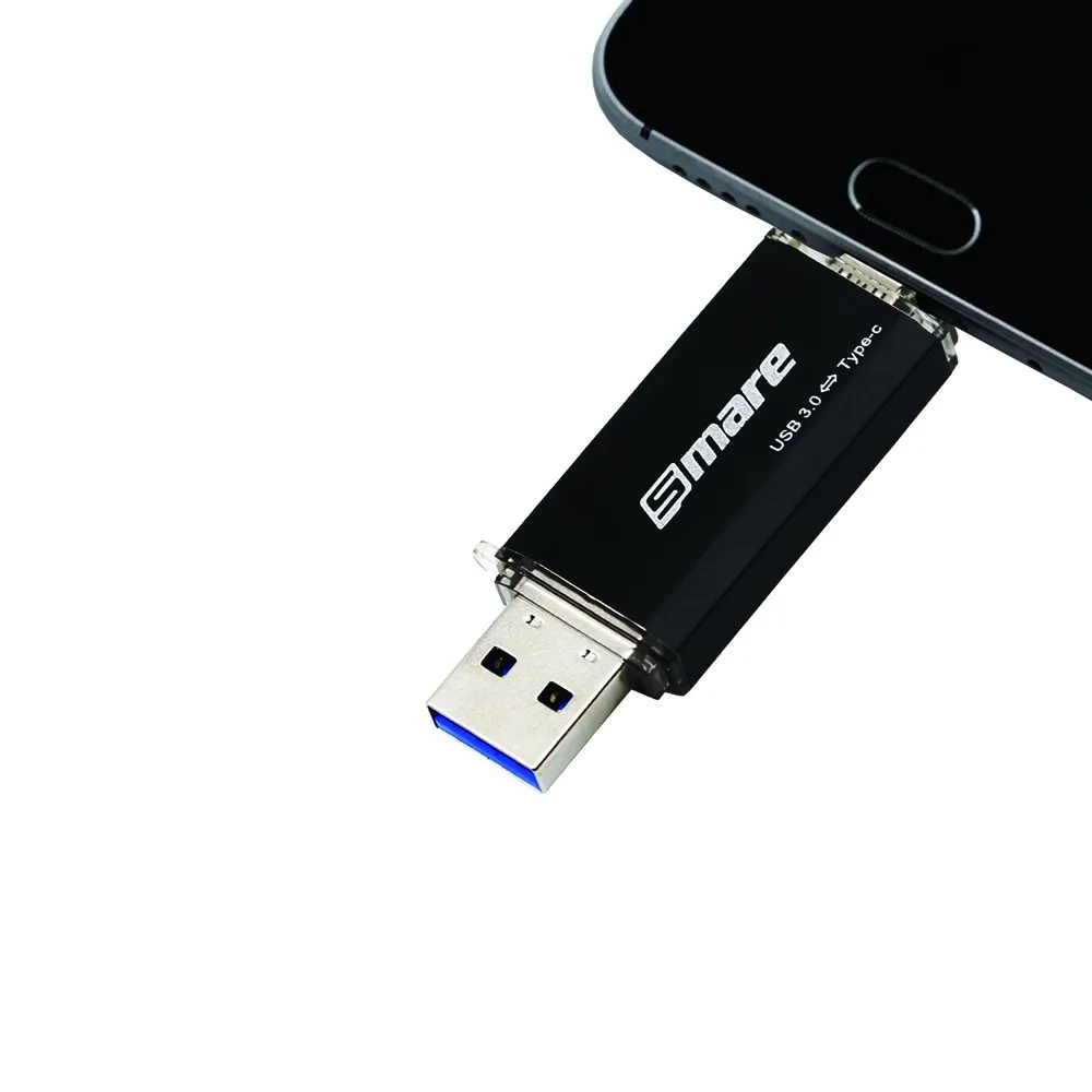 Smare Тип-C OTG USB 3,0 Flash Drive 64 ГБ 32 ГБ 16 ГБ накопитель смартфон памяти мини USB Stick Тип-C 3,1 двойной разъем