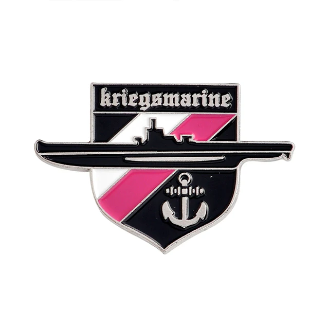 Luftwaffe Air Force Kriegsmarine Navy German Tank Pin Eagle Powerful Emblem WW2 WW1 Black Brooch Badge Culture Lovers Gift navy