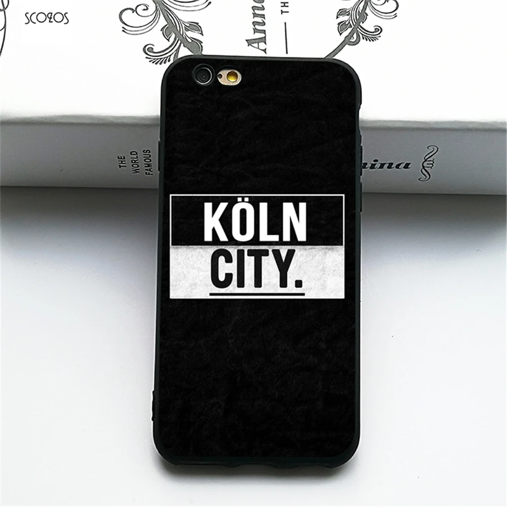SCOZOS Koln City Silicone Phone Case Soft Cover For Iphone 5 5S Se 6 7 8 6S Plus X Xr Xs Max |