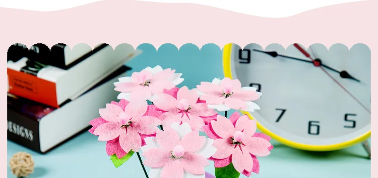 6 стилей детский цветочный горшок ручной работы DIY Подсолнух/Маргаритка/Сакура комплект легкий нетканый материал пакет для украшения дома