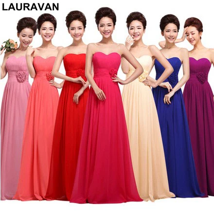 long chiffon multi color red blue bridemaids dress bridal fuschia bridemaid party dresses for wedding guests free shipping long chiffon multi color red blue bridemaids dress bridal fuschia bridemaid party dresses for wedding guests free shipping