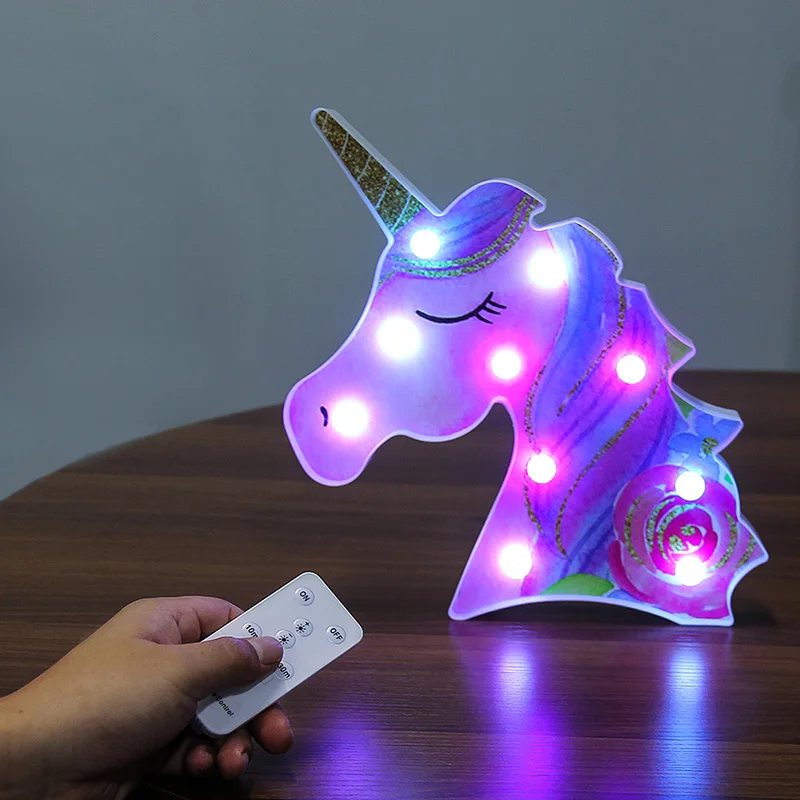 Единорог 3D светодиодный ночник Unicornio настольная лампа Новинка животные вечерние настольные лампы Luminaria детские игрушки подарок на день рождения Домашний декор