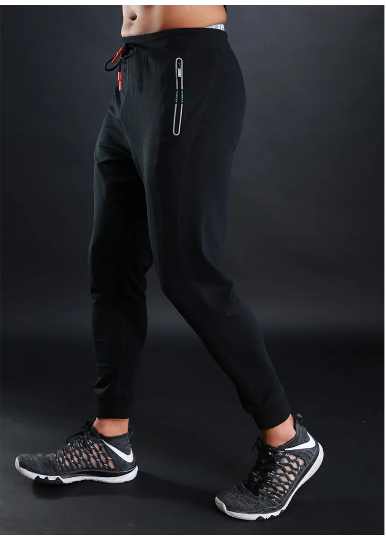 Осенне-зимние мужские спортивные штаны для бега, спортивные брюки для бега, футбола баскетбольный спортзал, спортивные штаны с карманами на молнии