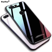 Yuetuo Роскошный Жесткий стеклянный зеркальный чехол для huawei p8 p9 honor 8 lite gr3 силиконовый чехол для телефона