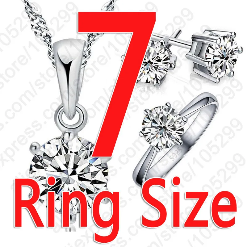 Cubic Zircon Crystal Necklace Rings