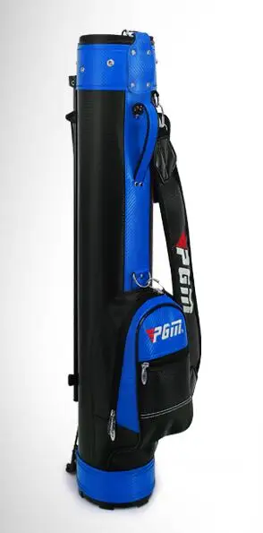 Pgm унисекс подлинный стандартный пакет для гольфа, профессиональная стойка для поддержки, Сумка с черным мячом, сумка для пистолета, может холдить 9 клубов D0063 - Цвет: Синий