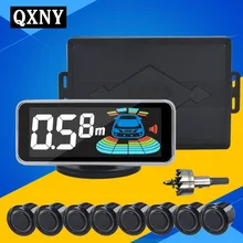 QXNY 8 sensors Car Parking Sensor Automobile Reversing Radar parking car detector parking assistance  parking radar Reverse 