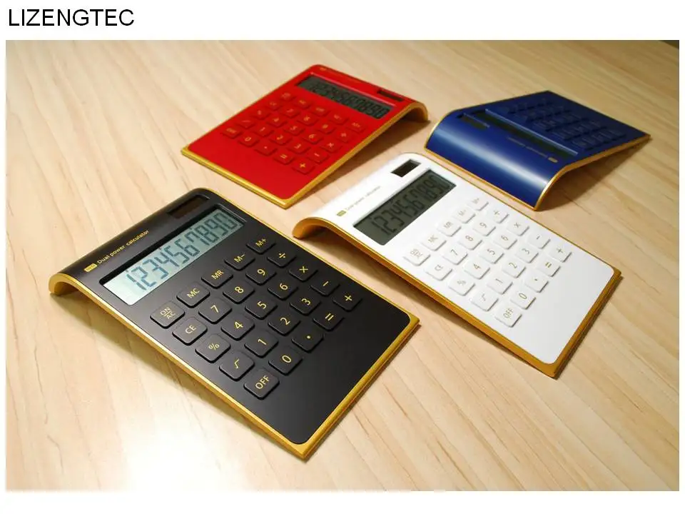 Дизайн, мода, бизнес, деньги, солнечной энергии с двойным питанием, 10 цифровой электронный калькулятор