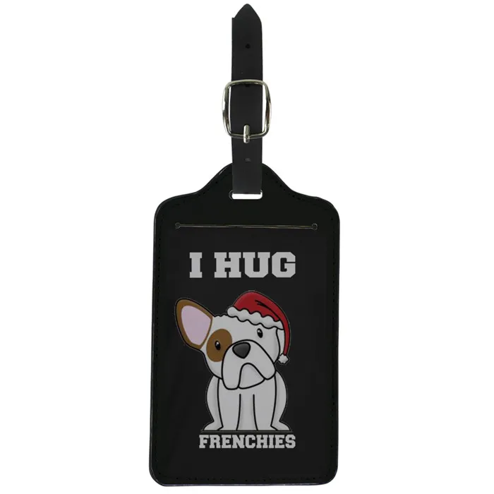 R0144Z24 FORUDESIGNS/милые чемоданы Frenchie Bulldog, подвеска для багажа, держатель адреса, переносная бирка для багажа, кожаная бирка, аксессуары для путешествий - Цвет: R0144Z24