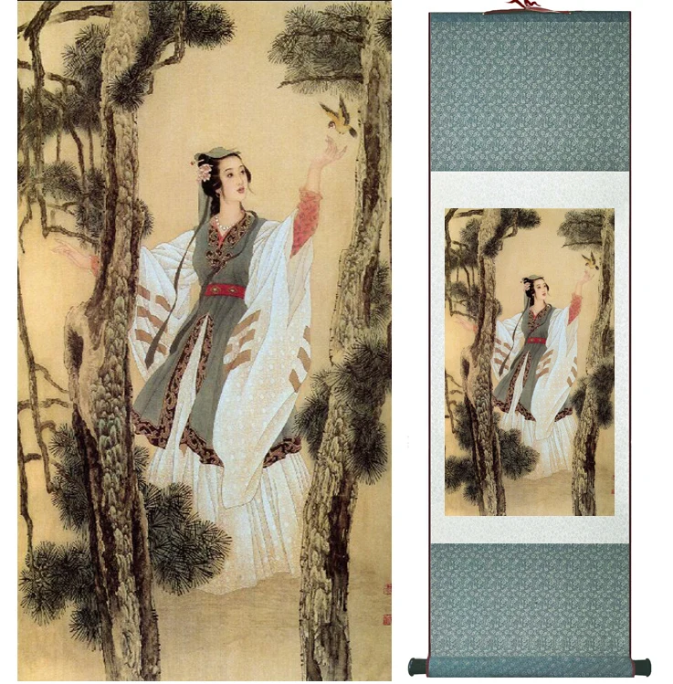 

Traditional Chinese pretty girls painting Home Office Decoration beautifull women painting041002