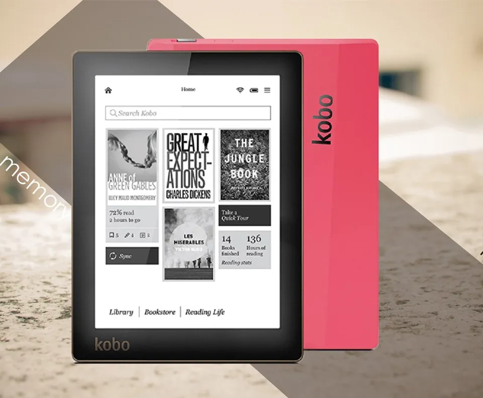 Nice book Kobo Aura ebook e ink 6 дюймов 1024x768 Встроенный задний светильник 4GB libros touch