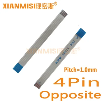 

4Pin Flexible Flat Cable FFC Opposite Side 1.0mm Pitch AWM 20624 80C 60V Length 40cm 45cm 50cm 60cm 80cm 1M 2M 1.5M 3M 5PCS