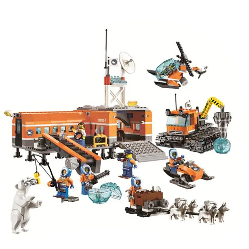 

10442 783Pcs City Arctic Base Camp Model Buildinlg Blocks Bricks Toys hobbies For Children Gift 60036 Legoings XD278