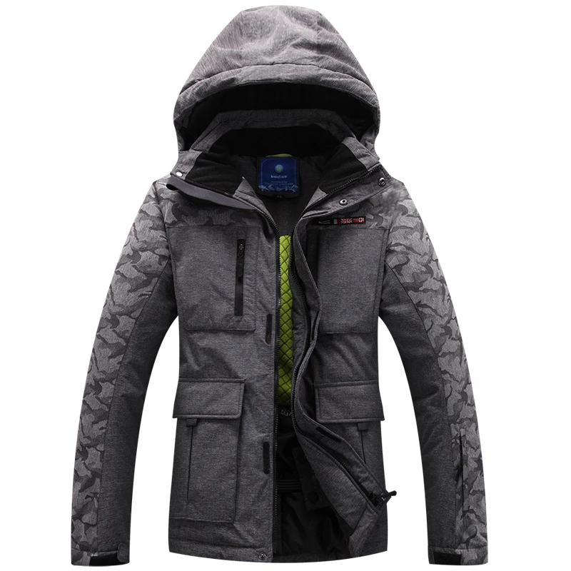 عالية الجودة رجل الشتاء الرياضة الثلوج مبطن معطف outdoorwaterproof windproof و الجليد الجليد للماء سترة 330