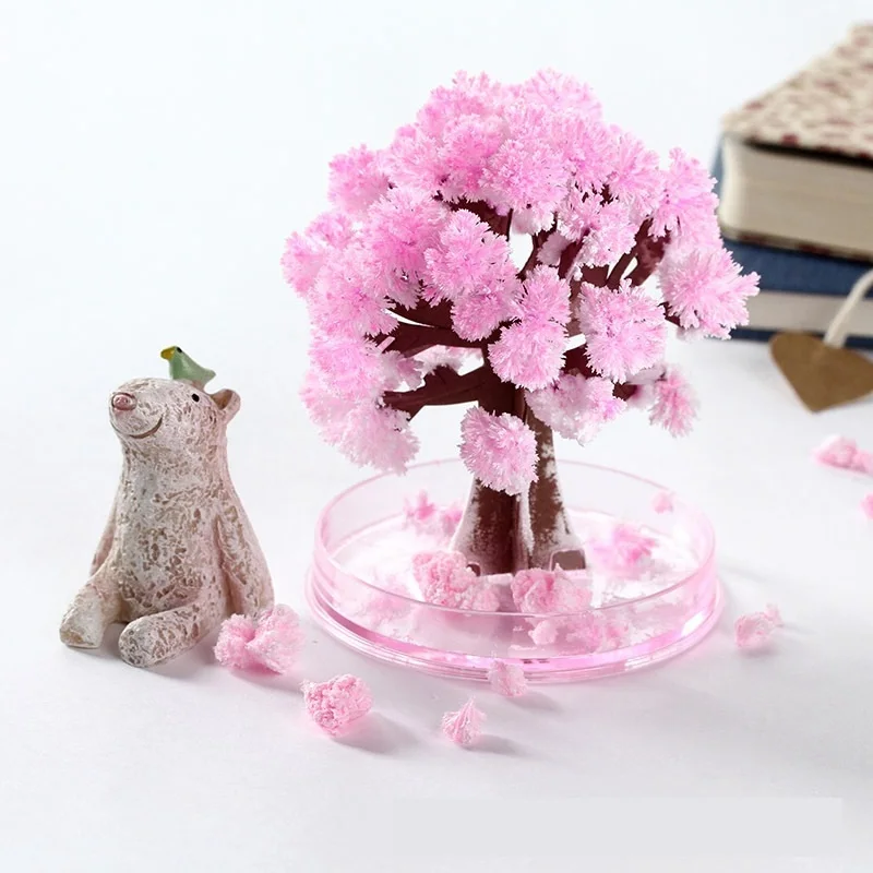 Волшебная бумага для выращивания сакуры, 13*11 см, декоративная, для выращивания, сделай сам, бумажное дерево, подарок, новинка, детская игрушка, Цветочное дерево, исследование